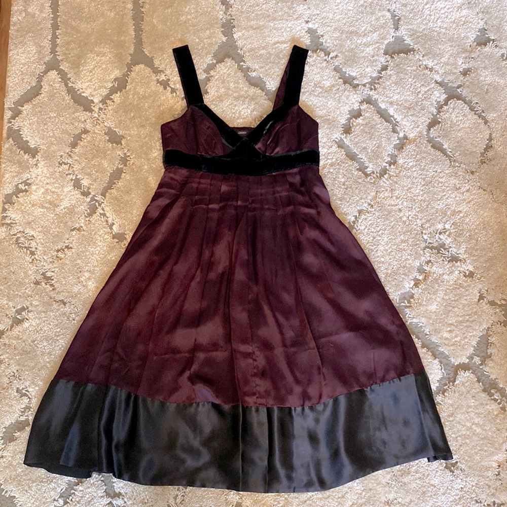 Purple Silk Dress